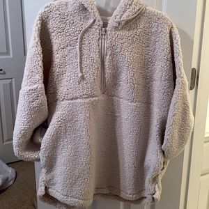 PINK Victoria’s Secret Oversized Sherpa Hoodie Size Large New With Tags